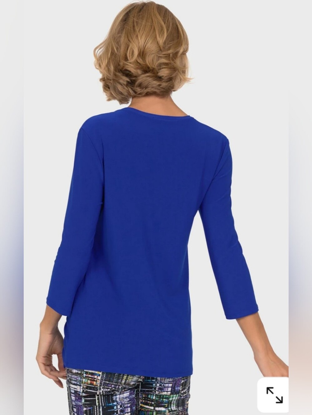 Joseph Ribkoff Royal Sapphire Top Style 191153 size 8 NWOT ptp 18.5" - Picture 3 of 11